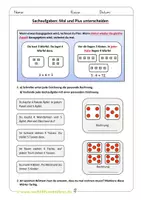 Vorschau - Arbeitsblätter - Textaufgaben: Multiplizieren oder Addieren? Klasse 2/3 - Deckblatt