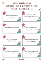 Vorschau - Arbeitsblätter - Meine Sommerferien - 24 Impuls- & Erzählkarten im Präsens - Seite 3