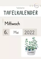 Vorschau - Präsentationen/Tafelbilder - Tafelkalender - Neutral/ Beige - Deckblatt