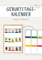 Vorschau - Poster - Geburtstagskalender Beige/ neutral oder Montessori #rabattraketenzusalevester25 - Deckblatt