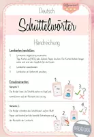 Vorschau - Bildkarten - Schüttelwörter Sommer - Lernkarten z.B. für magischer Zylinder - Seite 1