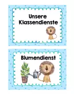 Vorschau - Bildkarten - Klassendienste - Löwenklasse - Seite 2
