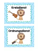 Vorschau - Bildkarten - Klassendienste - Löwenklasse - Seite 3