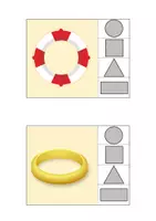 Vorschau - Arbeitsblätter - Klammerkarten Formen (Kreis, Dreieck, Viereck, Rechteck) - Seite 3