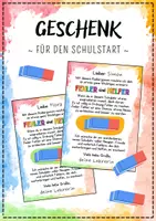 Vorschau - Anderer Materialtyp - GESCHENK zum Schulstart - Radiergummi - Deckblatt
