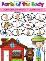 Προεπισκόπηση - Διαδραστικό υλικό - Parts of the Body - Have got - Compatible with Unit 1 Tech it Easy 1 - Εξώφυλλο