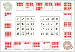 Vorschau - Stationenlernen - Zahlenraum bis 100; 15 Bingos zur Förderung der Zahlvorstellung, Zahlenraumerweiterung - Seite 3