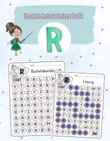 Vorschau - Spiele - Buchstabenlabyrinth / Suchsel Buchstabe "R" inkl. Lösung - Deckblatt