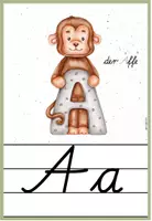 Vorschau - Poster - Schulausgangsschrift - Buchstabenposter bzw. Lautplakate mit Tieren - Seite 2