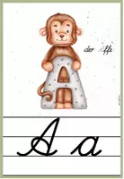 Vorschau - Poster - Lateinische Ausgangsschrift - Buchstabenposter bzw. Lautplakate mit Tieren - Seite 2