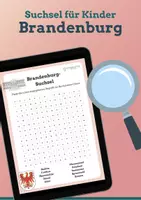 Vorschau - Spiele - Suchsel für Kinder: Brandenburg - Deckblatt