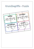 Vorschau - Spiele - Grundrechenarten Puzzle - Deckblatt
