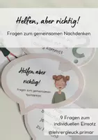 Vorschau - Arbeitsblätter - Helfersystem - Reflexionsfragen - Deckblatt