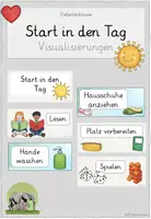 Vorschau - Fördermaterial/Inklusion - Start in den Tag / Ankommen am Morgen (Orientierungshilfe) - Deckblatt
