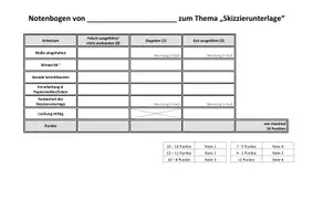 Vorschau - Arbeitsblätter - Werkstück: Skizzierunterlage inkl. Lösung, Selbsteinschätzungsbogen + Notenbogen - Seite 3