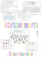 Vorschau - Unterrichtsreihen - Rechtschreibkartei 1 - Selbstlernkartei in Freiarbeit - Deckblatt