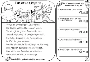 Vorschau - Arbeitsblätter - Differenzierte Lesetexte - "Rund um Halloween" I Kl. 2-3 - Seite 3