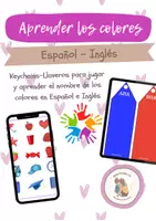 Vista previa - Refuerzo / NEE / Materiales de apoyo - Aprender los colores - Keychain/Lllavero *Español-Inglés - Portada