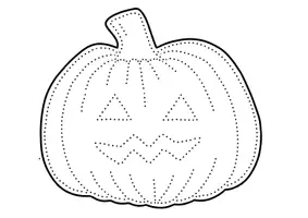 Vorschau - Mal- und Bastelvorlagen - Halloween Kürbisgesichter zum Prickeln - Prickelbilder im Herbst - Seite 1