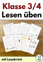Vorschau - Arbeitsblätter - Leseübungen Klasse 3 und 4 - Deckblatt