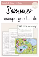 Vorschau - Arbeitsblätter - Lesespurgeschichte: Sommer (2.Klasse - 4.Klasse) - Deckblatt