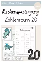 Vorschau - Arbeitsblätter - Rechenspaziergang: Zahlenraum 20 - Deckblatt