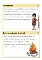 Vorschau - Arbeitsblätter - Steinzeit - Karteikarten und Arbeitsblatt - Seite 3
