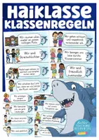 Vorschau - Poster - Klassenregeln Haiklasse Klassentier Hai - Deckblatt
