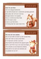 Vorschau - Arbeitsblätter - Abschreibkartei Herbst, Tiere, Lesen, Schreiben, Klasse 3, Klasse 4 - Seite 3