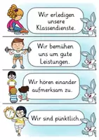 Vorschau - Poster - Klassenregeln Hasenklasse Klassentier Hase - Seite 2