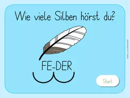 Vorschau - Stationenlernen - Spielepaket - Silbenquiz - leicht - interaktive PDF - Seite 2