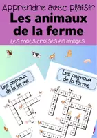 Vorschau - Arbeitsblätter - Animaux de la ferme (les mots croisés en images) Kreuzworträtsel - Deckblatt