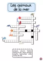 Vorschau - Arbeitsblätter - Les animaux de la mer (les mots croisés en images) Kreuzworträtsel - Seite 1