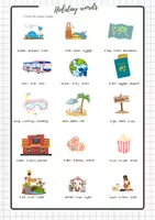 Vorschau - Arbeitsblätter - Holiday words - travelling and cinema - Seite 3