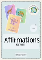 Vorschau - Bildkarten - Affirmationskärtchen für Kinder - Deckblatt