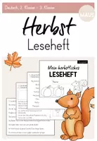 Vorschau - Arbeitsblätter - Leseheft: Herbst (2. Klasse - 3. Klasse) - Leseförderung - Deckblatt