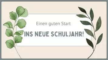 Vorschau - Anderer Materialtyp - Achtsamer Schuljahresstart (Deutsch) - Deckblatt