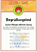 Vorschau - Arbeitsblätter - Begrüßungslied: Guten Morgen Wetter-Swing - Deckblatt