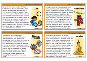 Vorschau - Stationenlernen - Mini-Wissenskartei Weltreligionen-Buddhismus - Seite 2
