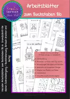 Vorschau - Arbeitsblätter - Schreiblehrgang in Grundschrift: Buchstabe B - Deckblatt