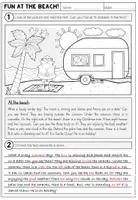 Vorschau - Arbeitsblätter - Fun at the beach! (summer) - Worksheet - Seite 2