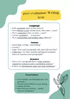Vorschau - Merkblätter - Writing: Peer evaluation ab 8/9-13. Klasse - Seite 1