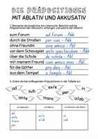 Vorschau - Arbeitsblätter - Präpositionen mit Ablativ und Akkusativ - Seite 2