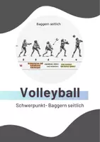Vorschau - Stationenlernen - Volleyball - Schwerpunkt: seitlich baggern - Deckblatt
