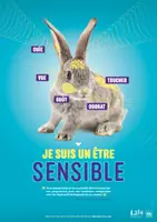 Aperçu - Affichage - RESPECT DES ANIMAUX / Poster "Je suis un être sensible" - Page de couverture