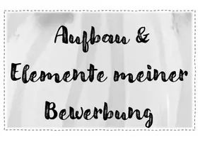 Vorschau - Poster - Aufbau + Elemente einer Bewerbung (Tafelkarten) - Deckblatt