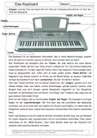 Vorschau - Arbeitsblätter - Das Keyboard erklärt (mit Lösung) - Seite 1