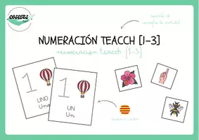Vista previa - Refuerzo / NEE / Materiales de apoyo - NUMERACIÓN TEACCH (1-3) - página 1