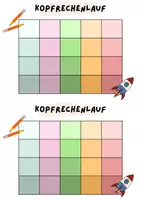 Vorschau - Anderer Materialtyp - Kopfrechenlauf - Heft und Tabelle - Seite 2