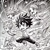 Vorschau - Mal- und Bastelvorlagen - Manga Ausmalbilder (50 Malvorlagen) inkl. Stundenentwurf (PDF) - Seite 2